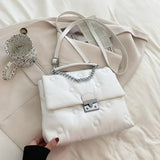 Rivet Leather Crossbody Bag Women's Shoulder Bag
