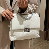 Rivet Leather Crossbody Bag Women's Shoulder Bag