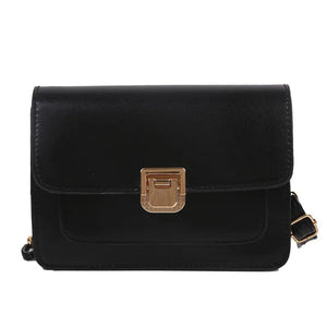 Women Saddle Shoulder Bags Chain Pu Leather Messenger Bags Retro Purse