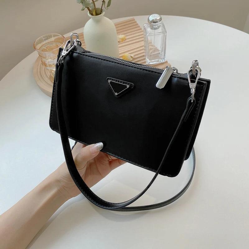 Women's Small Pu Leather Crossbody Bag Messenger Bag