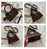 Solid Women Messenger Bags Female Shoulder Bags Retro Handbags