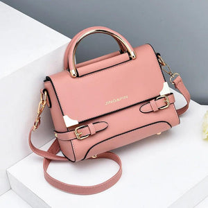 Women Cow Leather Handbag Top Handle Purse Crossbody Bag