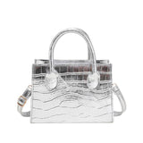 Women Casual Diamond Retro Shoulder Bags Solid Messenger Bag Square Handbags