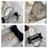 Women Casual Diamond Retro Shoulder Bags Solid Messenger Bag Square Handbags