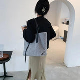 Plush Large Shoulder Bag Woman Zipper Faux Fur Ladies Handbags