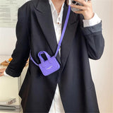 Mini Lipstick Bag PU Leather Crossbody for Women