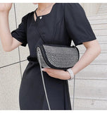 Women's Chain Messenger Shoulder Bag Casual Dumplings Saddle Bag