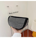 Women's Chain Messenger Shoulder Bag Casual Dumplings Saddle Bag