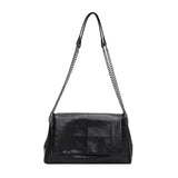Vintage Chain Messenger Bag Soft Flap Crossbody Pack Women