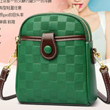 Women's Leather Crossbody Bag Classic Handbag Lady Small Messenger Bag