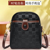 Women's Leather Crossbody Bag Classic Handbag Lady Small Messenger Bag