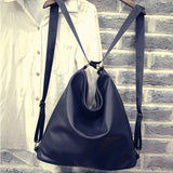 Women's Washed PU Leather Multifunctional Shoulder Bag