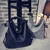 Women's Washed PU Leather Multifunctional Shoulder Bag