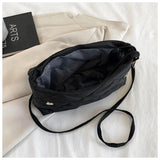 Women Texture Diamond Lattice Package Handbags Winter Shoulder Bags