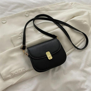 Retro Women Shoulder Bags Square Crossbody Bags Texture Solid Casual Bags