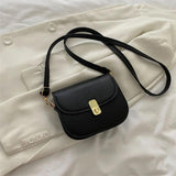 Retro Women Shoulder Bags Square Crossbody Bags Texture Solid Casual Bags