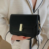 Women's PU Leather Crossbody Bag Small Messenger Handbag