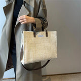 Corduroy Tote Bag Large Capacity Shoulder Crossbody Bags for Women