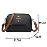 Women's Leather Crossbody Bag Small Flap Handbag