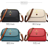 Women's Leather Crossbody Bag Small Flap Handbag