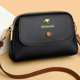 Women's Leather Crossbody Bag Small Flap Handbag
