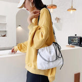 Luminous Butterfly Messenger Bag Drawstring Chain Shoulder Pouch