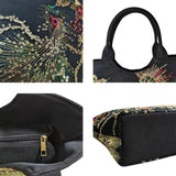 Women Bag Hand Embroidery Sequins Peacock Tote Bags Large Capacity