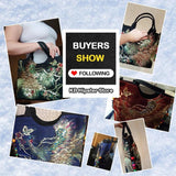 Women Bag Hand Embroidery Sequins Peacock Tote Bags Large Capacity