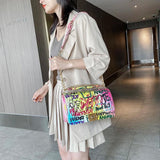 Graffiti Shoulder Bag High Purse Crossbody Satchel