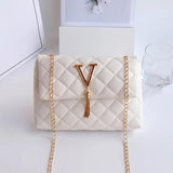 Geometric Embroidered Shoulder Crossbody Bag with Tassel Chain