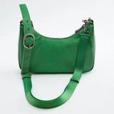 Women's Button Nail Shoulder Bag Rock Chain Crossbody Bag