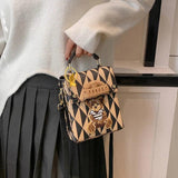 Cartoon Bear Shoulder Bag Autumn Winter Messenger Crossbody Purse Handbag