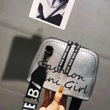 PU Leather Women Crossbody Bag Shell Shaped Bag Wide Shoulder Strap Bags