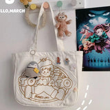 Canvas Harajuku Handbags Y2K Girl College Casual Shoulder Bags
