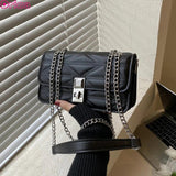 Women Chain Crossbody Bags Lock Embossing Famous High Sell Bag