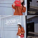Red Square Shoulder Bag with Zipper Pocket and Chain Strap