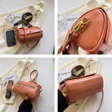 Vintage PU Leather Shoulder Bag for Women Handbags