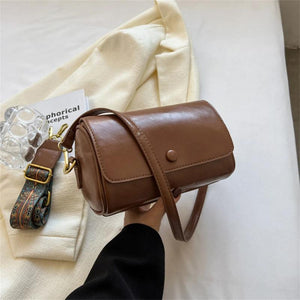 Vintage PU Leather Shoulder Bag for Women Handbags