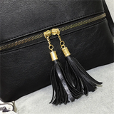 Vintage Tassels Crossbody Bag High Retro Shoulder Bag Patchwork