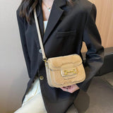 Furry Shoulder Small Square Bag Crossbody Bags for Women