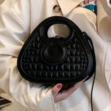 Vintage Crocodile Pattern Pu Leather Handbag Casual Women's Shoulder Bag