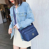 Women Shoulder Messenger Bag Nylon Large Capacity Waterproof Zipper