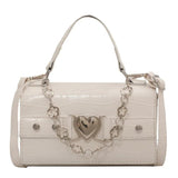 Girly Style Chain Shoulder Bag Square Solid Messenger Bag