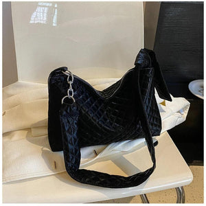 Women Shoulder Bags Diamond Crossbody Texture Shopping Casual Bag