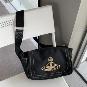 Women'S Canvas Bag Large-Capacity Saturn Shoulder Bag