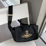 Women'S Canvas Bag Large-Capacity Saturn Shoulder Bag
