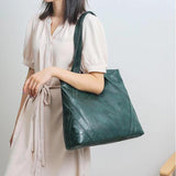 Vintage Shoulder Messenger Bags Casual High Capacity Bucket B