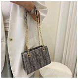 Large-capacity Chain Shoulder Bags Crossbody Contrast Colors