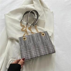 Large-capacity Chain Shoulder Bags Crossbody Contrast Colors