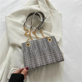 Large-capacity Chain Shoulder Bags Crossbody Contrast Colors